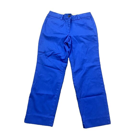 Talbots The Perfect Crop Curvy Trouser Blue Size 2 2242 - Picture 1 of 5